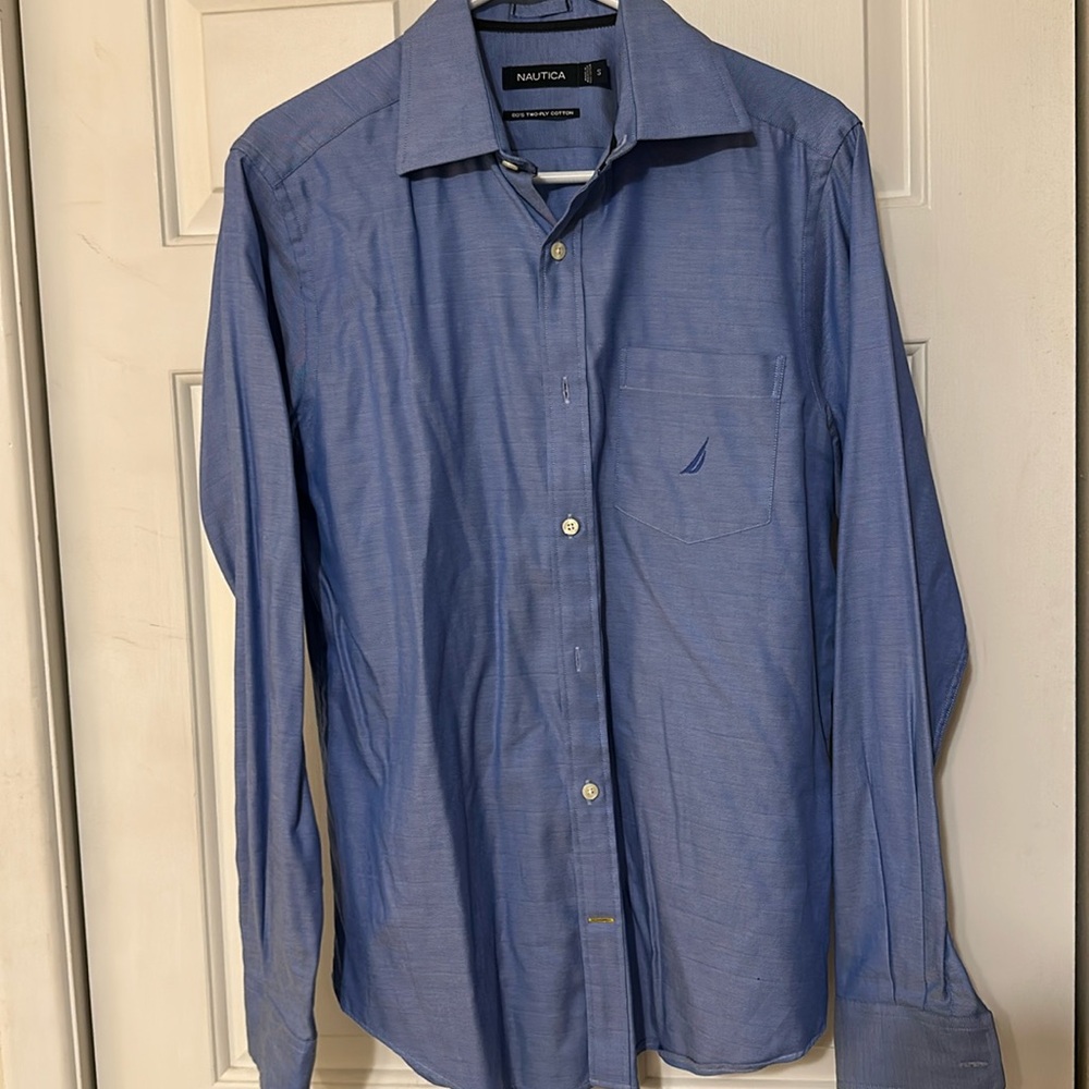 Nautica Men’s Blue Buttondown Small